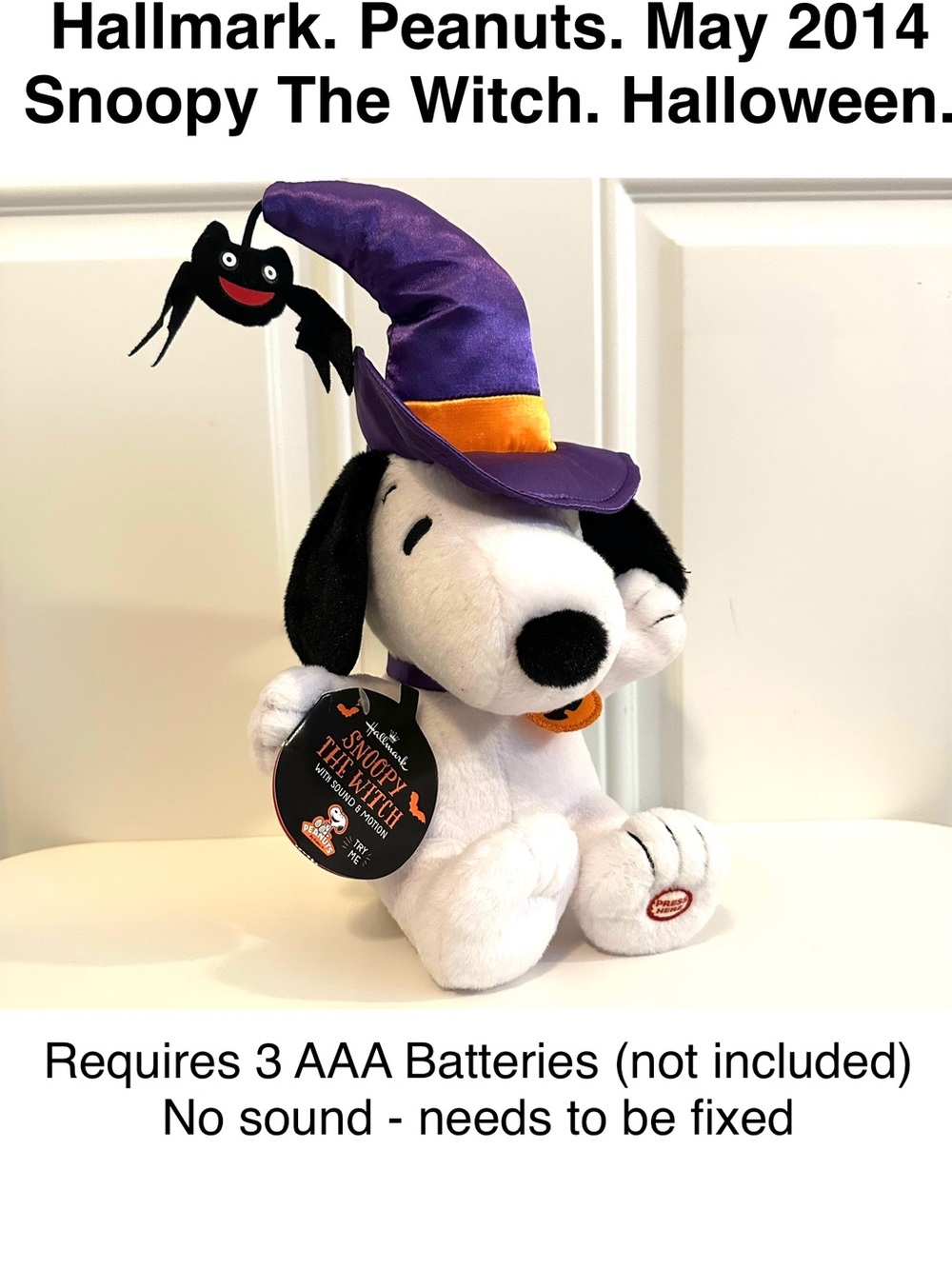 5/$15💥 Hallmark Peanuts Snoopy The Witch Halloween 2014 Collectible 🎃